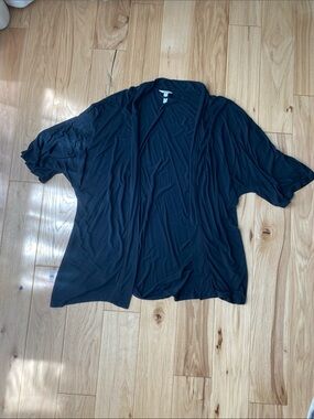 Soma Black Lightweight Open Cardigan